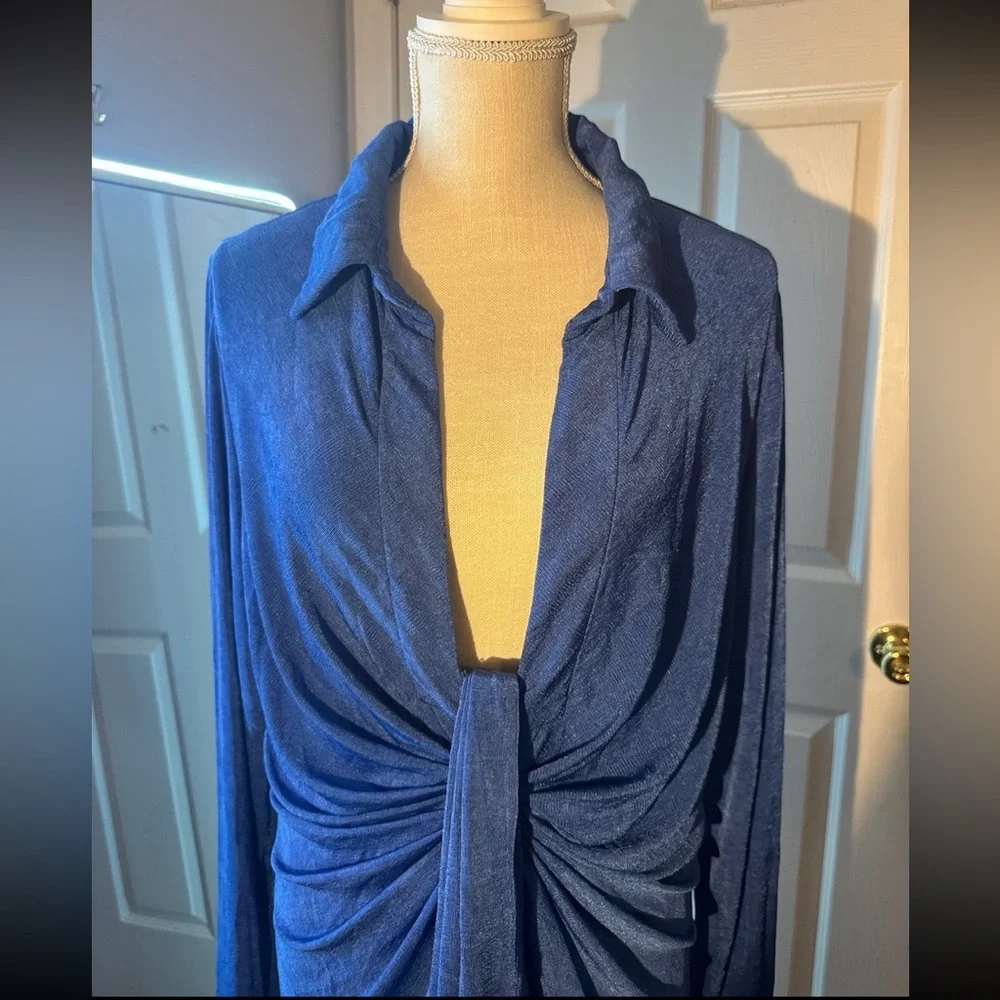 Blue formal homecoming prom dress - Picture 1 of 6